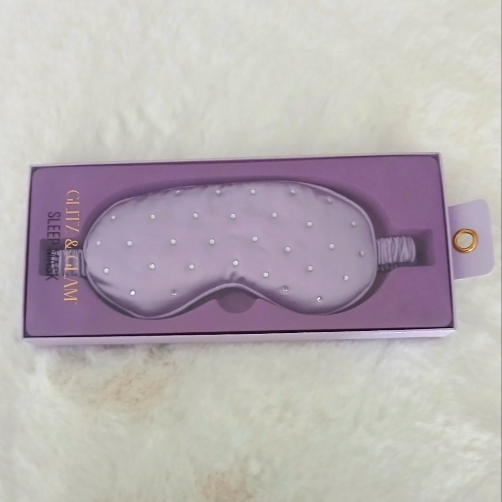 New Glitz & Glam Purple Sleep Mask
